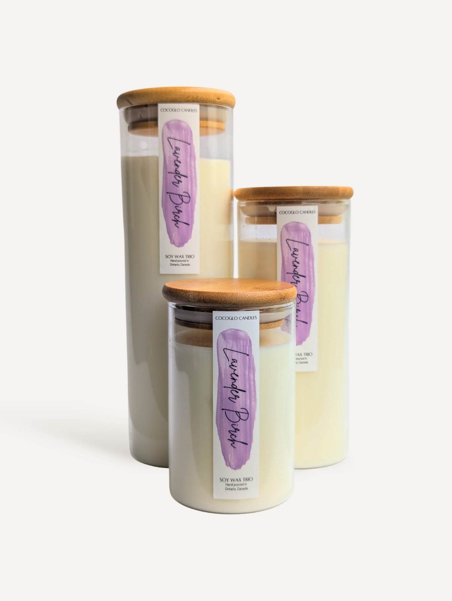 Lavender Birch Soy Candles