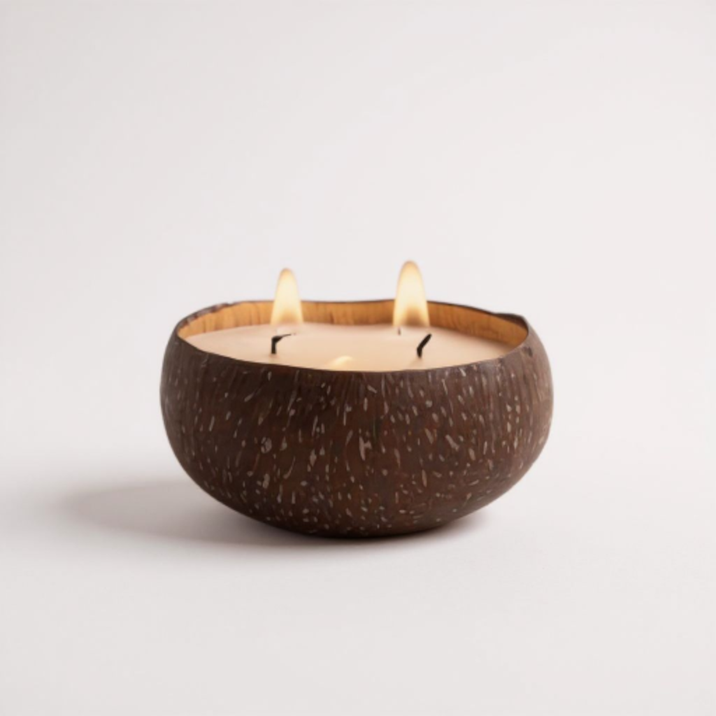 Candle in a coconut shell-buy cocoglo handmade